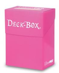 Ultra Pro Solid Bright Pink Deck Box